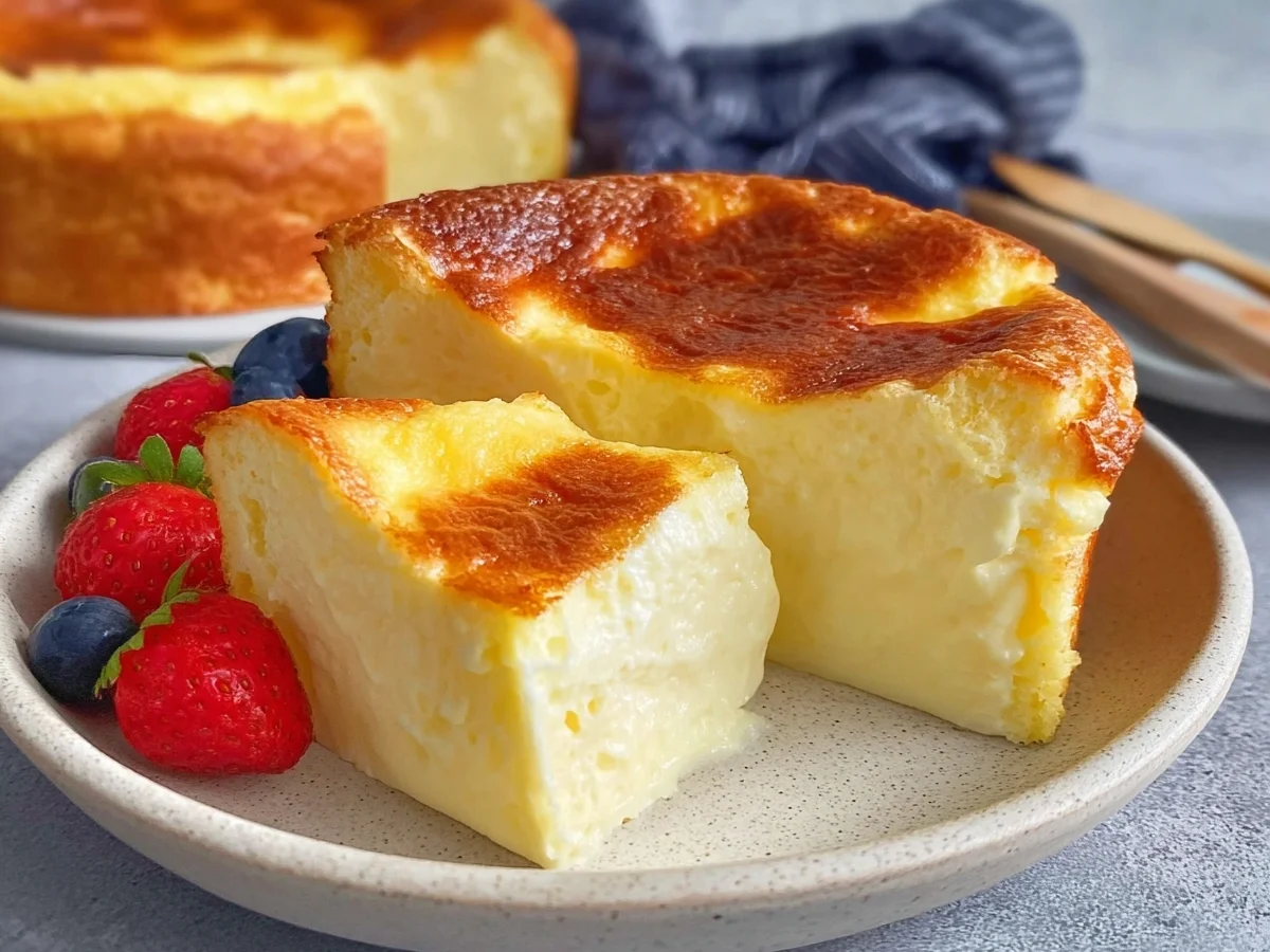 3-Ingredient Yogurt Custard Cake: Easy Low-Carb Dessert - Image 2