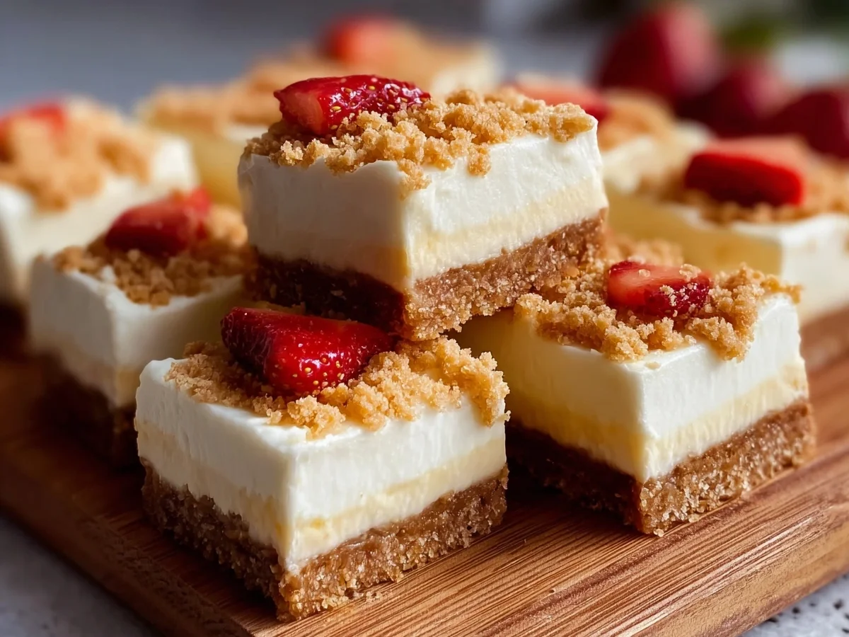 5-Ingredient Keto No-Bake Cheesecake Bars - Image 1