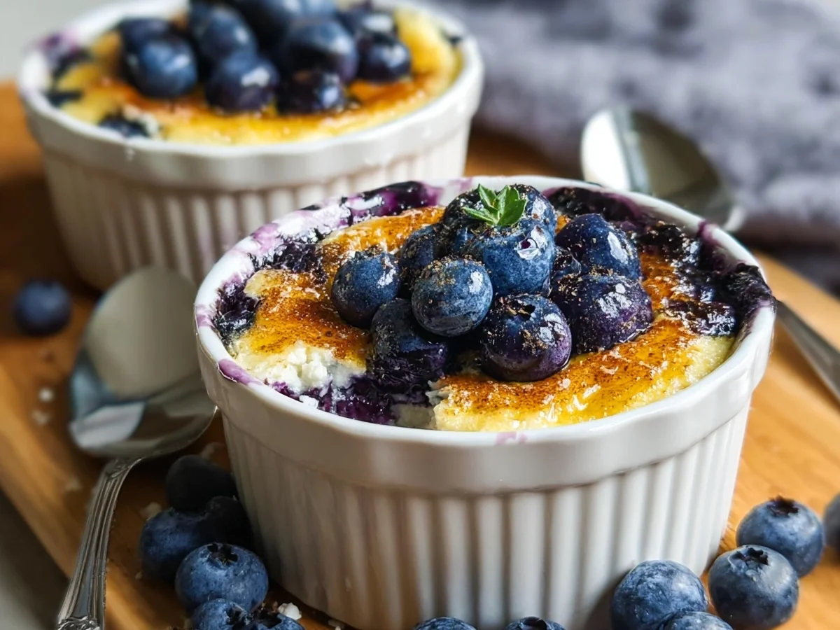 Baked Blueberry Cottage Cheese: High Protein Breakfast - Image 1