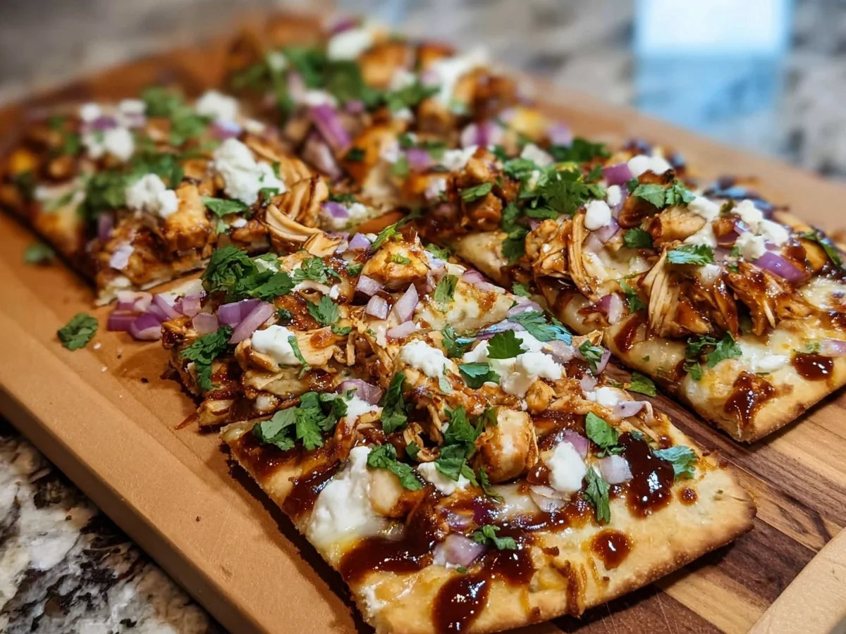BBQ Chicken Flatbread: 30g Protein, Quick Prep - Image 1