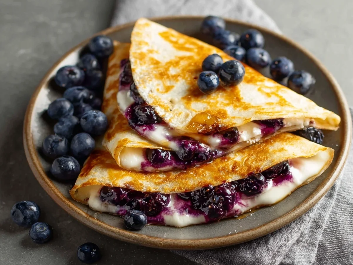 Blueberry Breakfast Quesadilla: Quick & Sweet Treat - Image 1