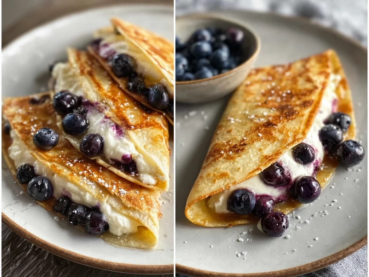 Blueberry Breakfast Quesadilla: Quick & Sweet Treat - Image 2