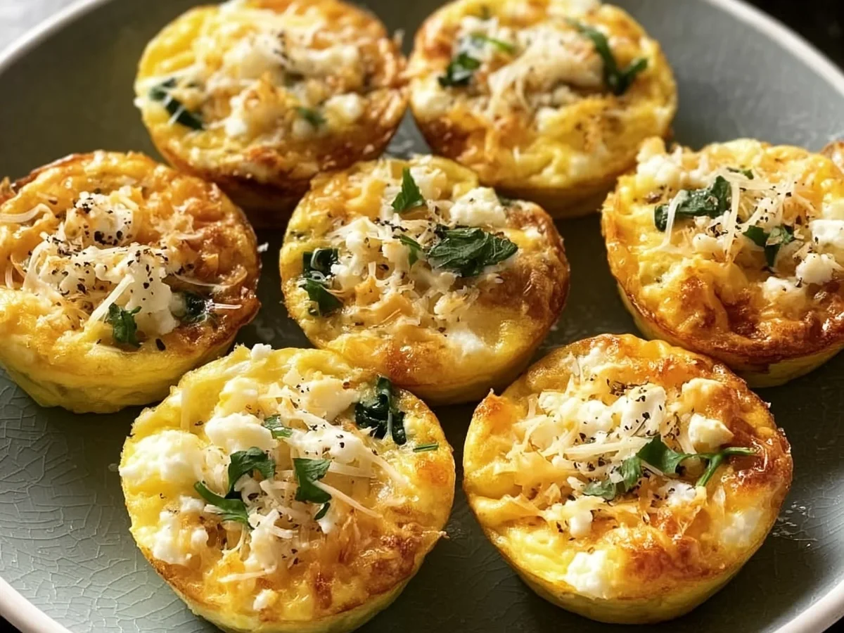 Cheesy Cottage Cheese Egg Bites in Muffin Tins - Image 1