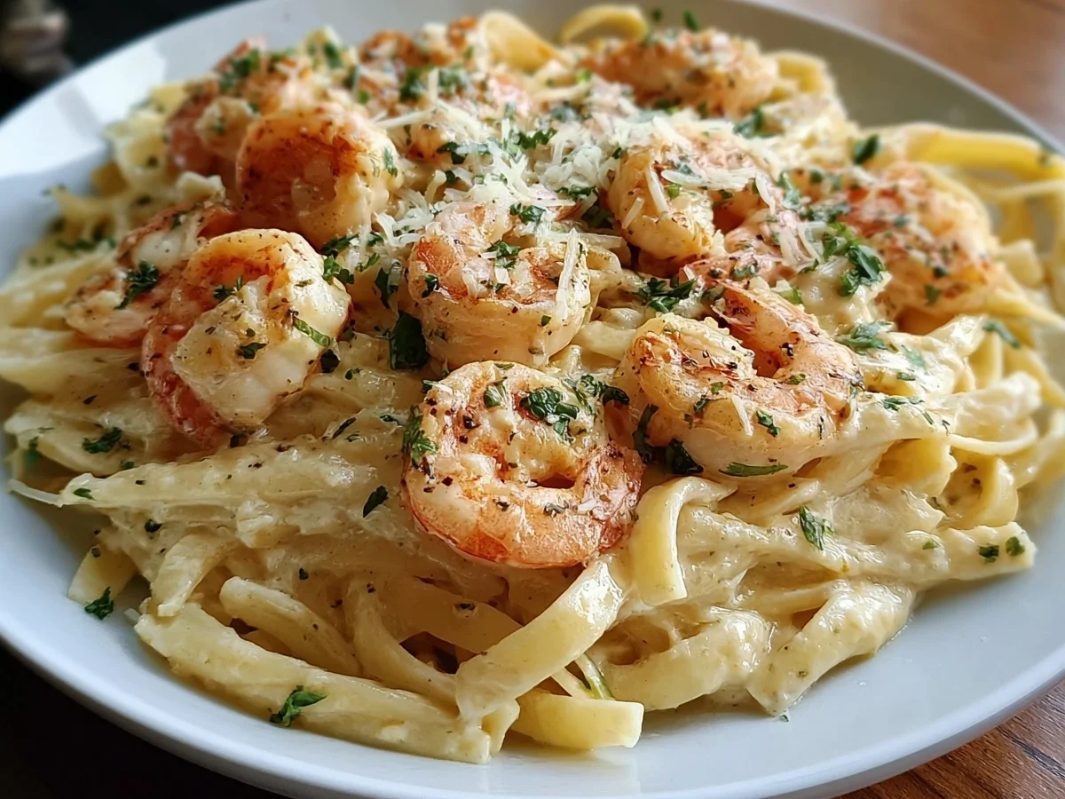 Creamy Garlic Shrimp Pasta: Quick Dinner Delight - Image 2