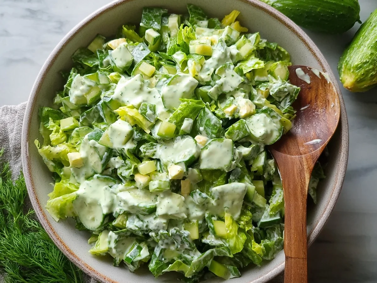 Creamy Green Goddess Salad: Fresh & Vibrant Recipe - Image 1