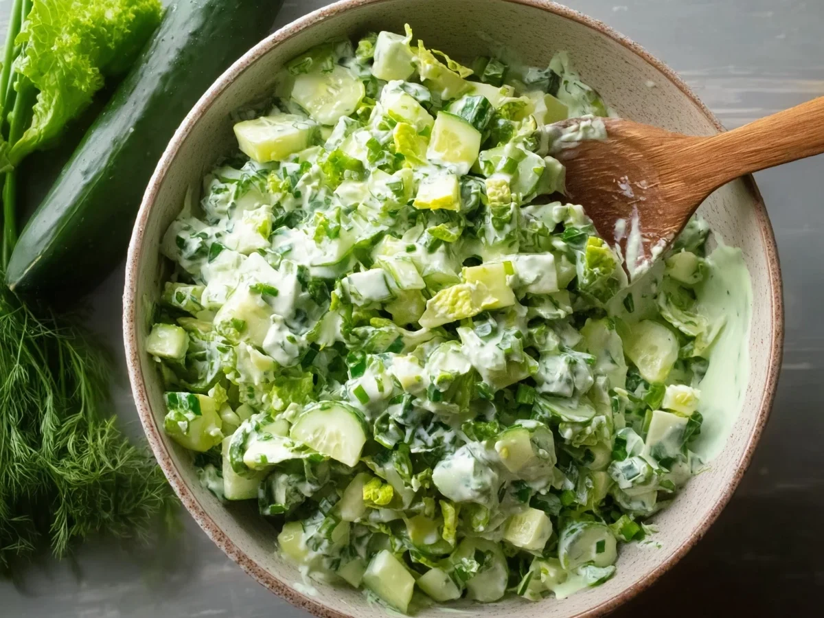 Creamy Green Goddess Salad: Fresh & Vibrant Recipe - Image 2
