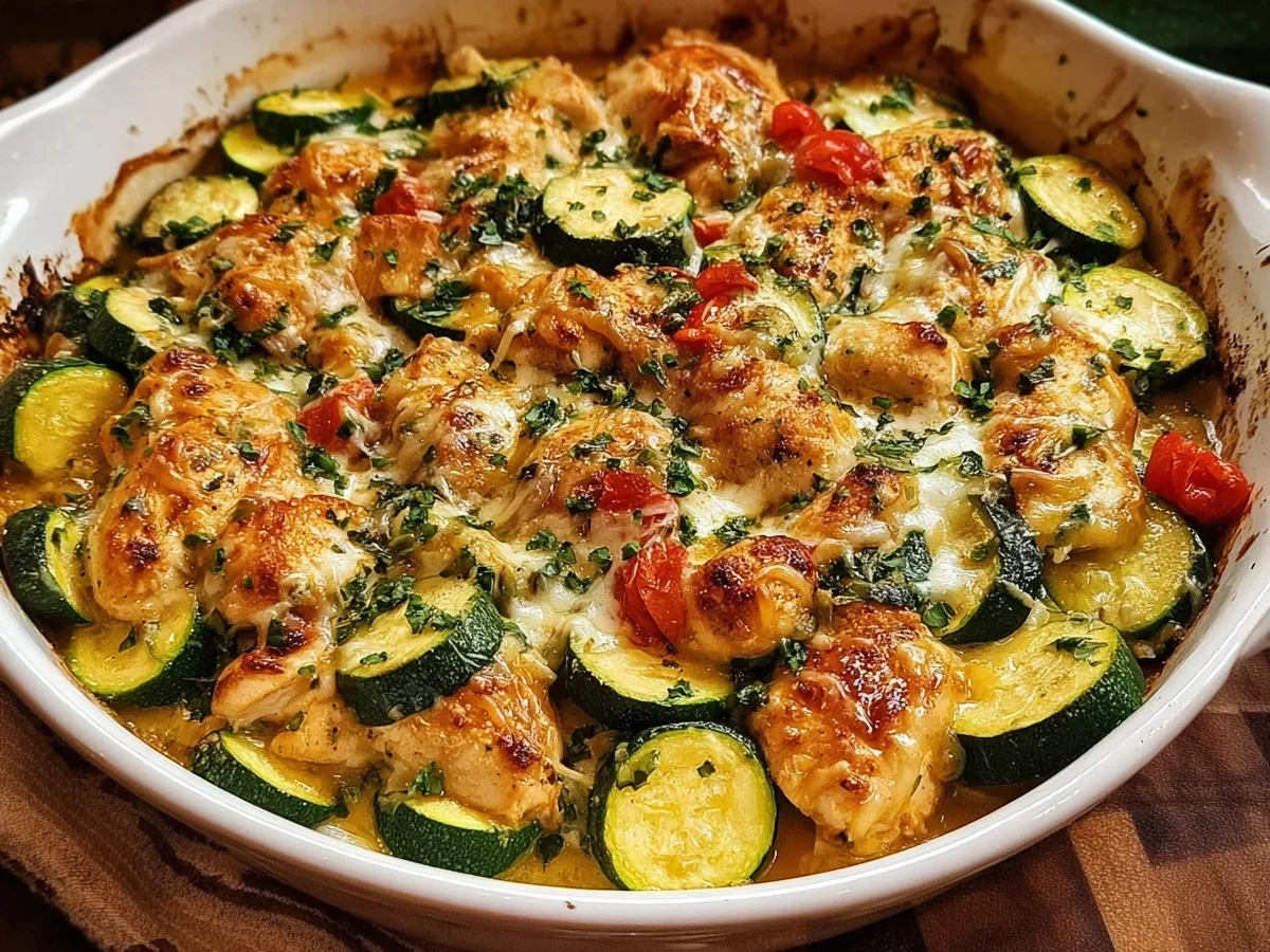 Easy Chicken Zucchini Bake: Protein Dinner - Image 1