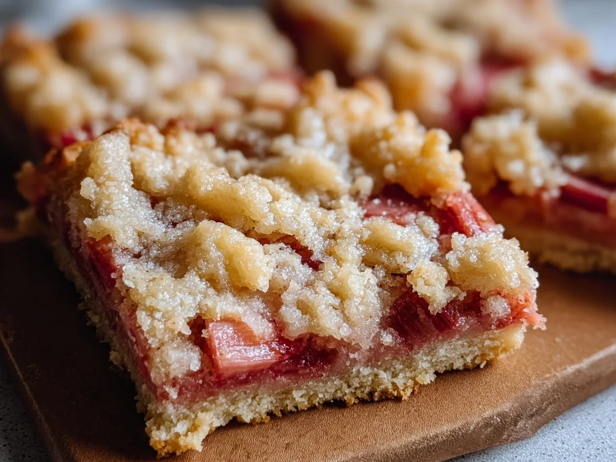 Easy Rhubarb Bars with Buttery Crust Recipe - Image 2