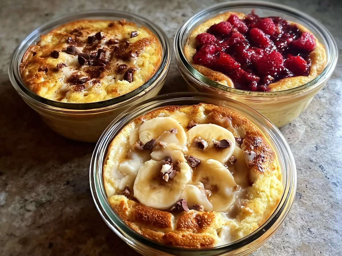 Fluffy Baked Protein Pancake Bowls: Healthy Breakfast - Image 2