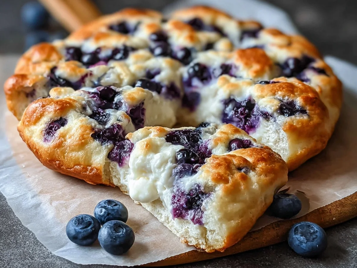 Fluffy Cottage Cheese Blueberry Cloud Bread - Image 2