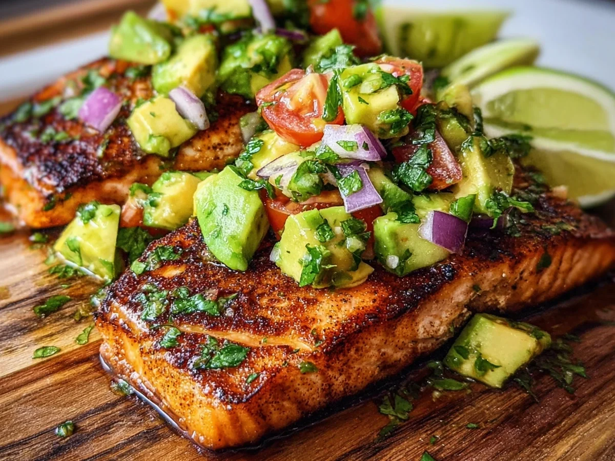 Grilled Salmon with Avocado Salsa: Quick Healthy Dinner - Image 2