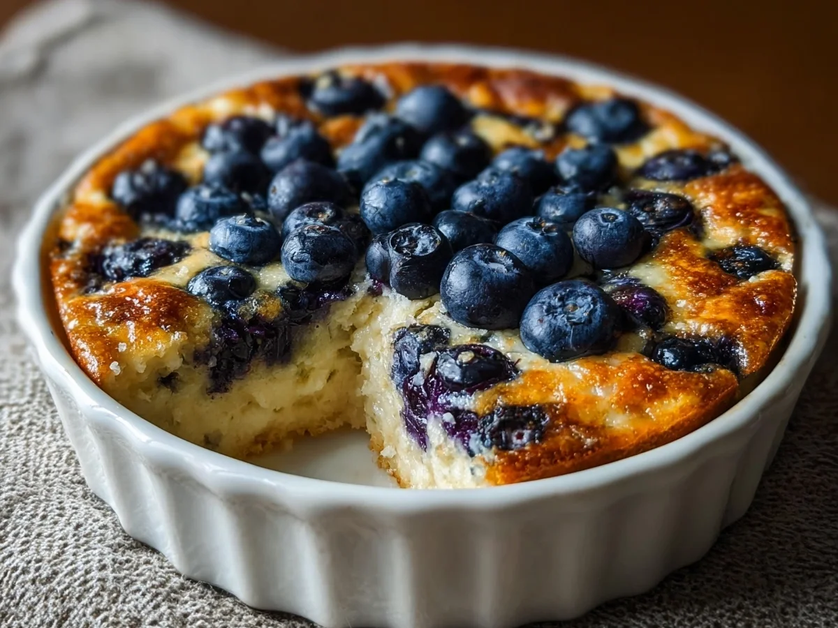 High Protein Blueberry Cottage Cheese Breakfast Bake - Image 1