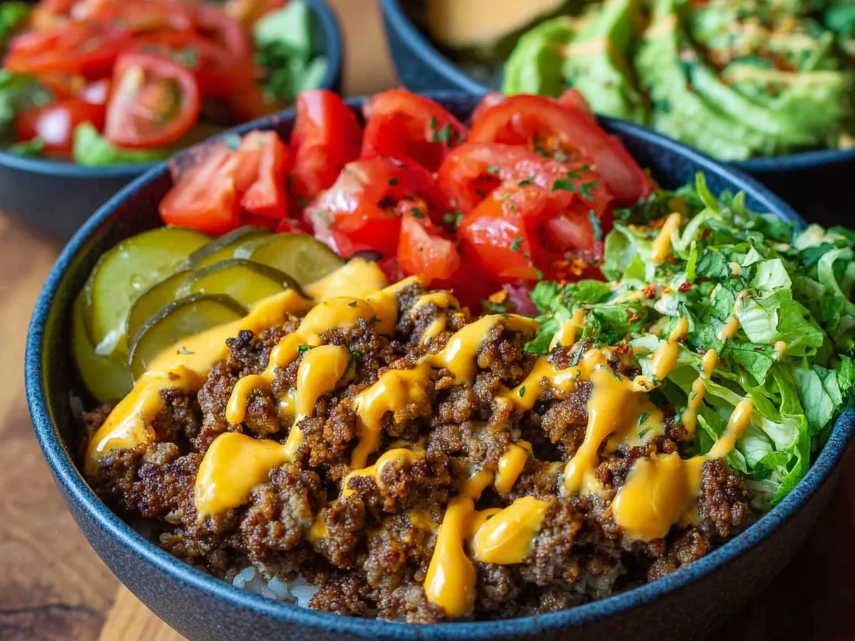 High-Protein Cheeseburger Bowls: Low-Carb Meal Prep - Image 2