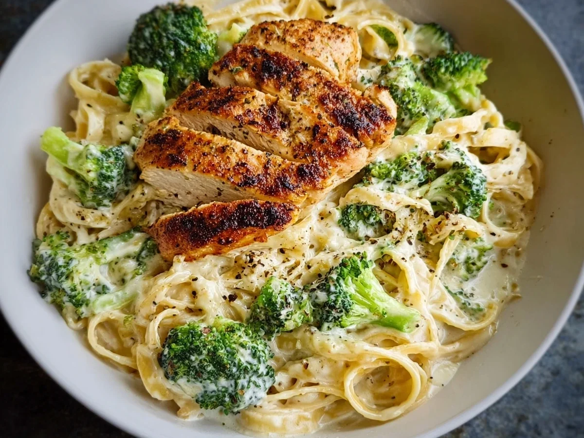 High Protein Skinny Chicken Broccoli Alfredo Recipe - Image 2