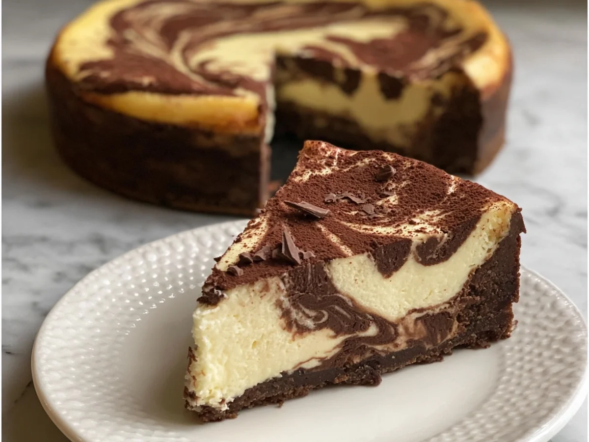 Keto Marble Cheesecake Swirl: Low-Carb Dessert - Image 2