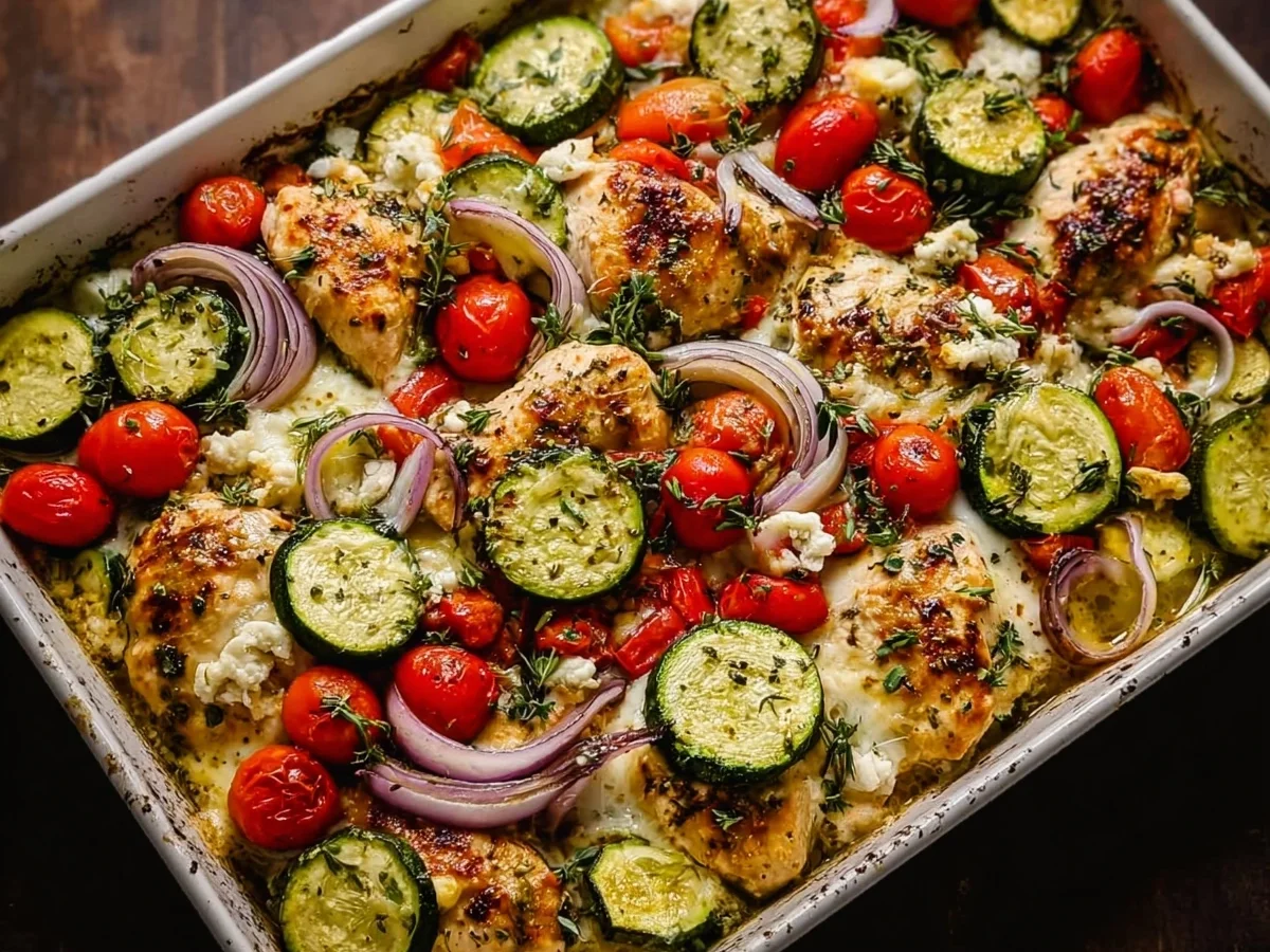Mediterranean Chicken Zucchini Bake: One-Pan Meal Prep - Image 2