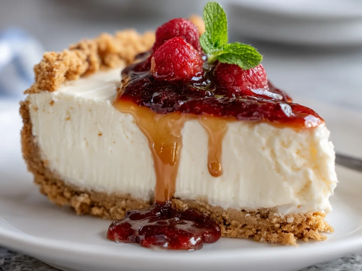 No-Bake Greek Yogurt Jello Cheesecake Recipe - Image 2