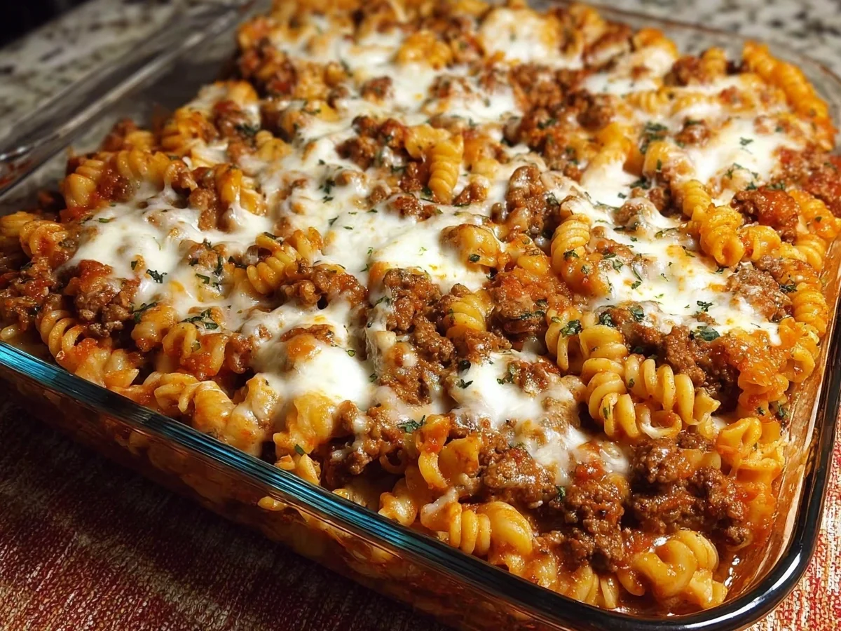 Protein Cottage Cheese Pasta Bake with Ground Beef - Image 1