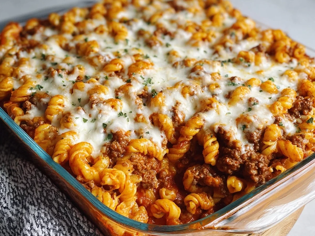 Protein Pasta Bake with Cottage Cheese & Ground Beef - Image 1