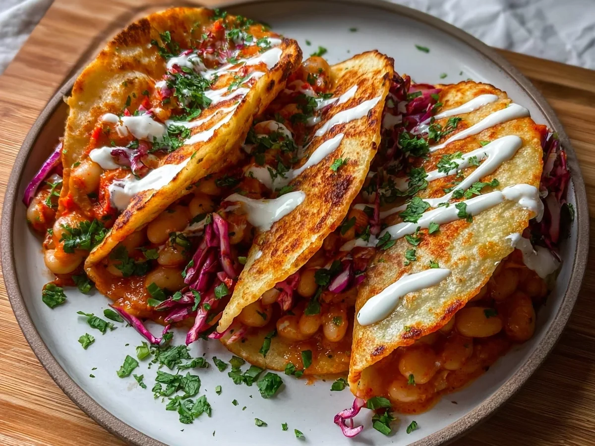 Quick Buffalo White Bean Tacos: Easy Plant-Based Dinner - Image 1