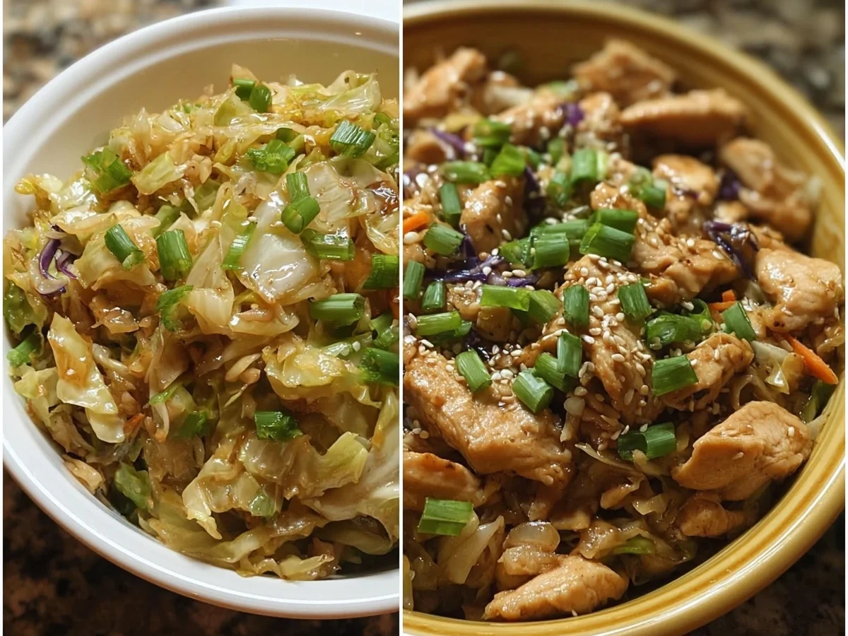 Quick Chicken Egg Roll Bowls with Cabbage - Image 2