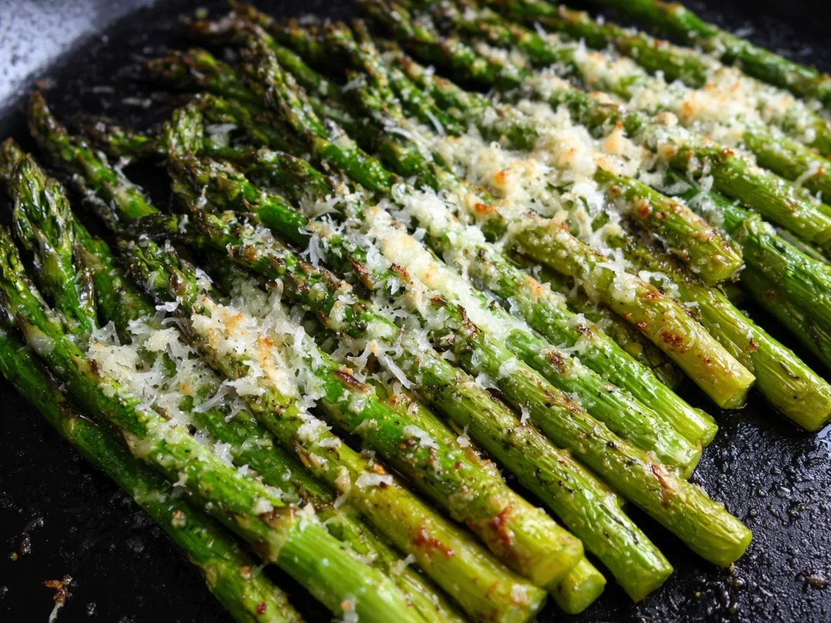 Roasted Parmesan Asparagus with Turkey Ham - Image 1