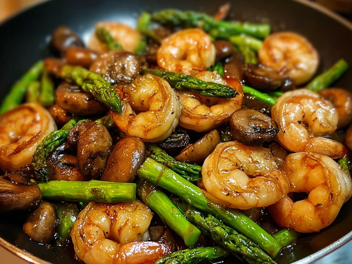 Shrimp Asparagus Mushroom Stir-Fry Recipe - Image 2