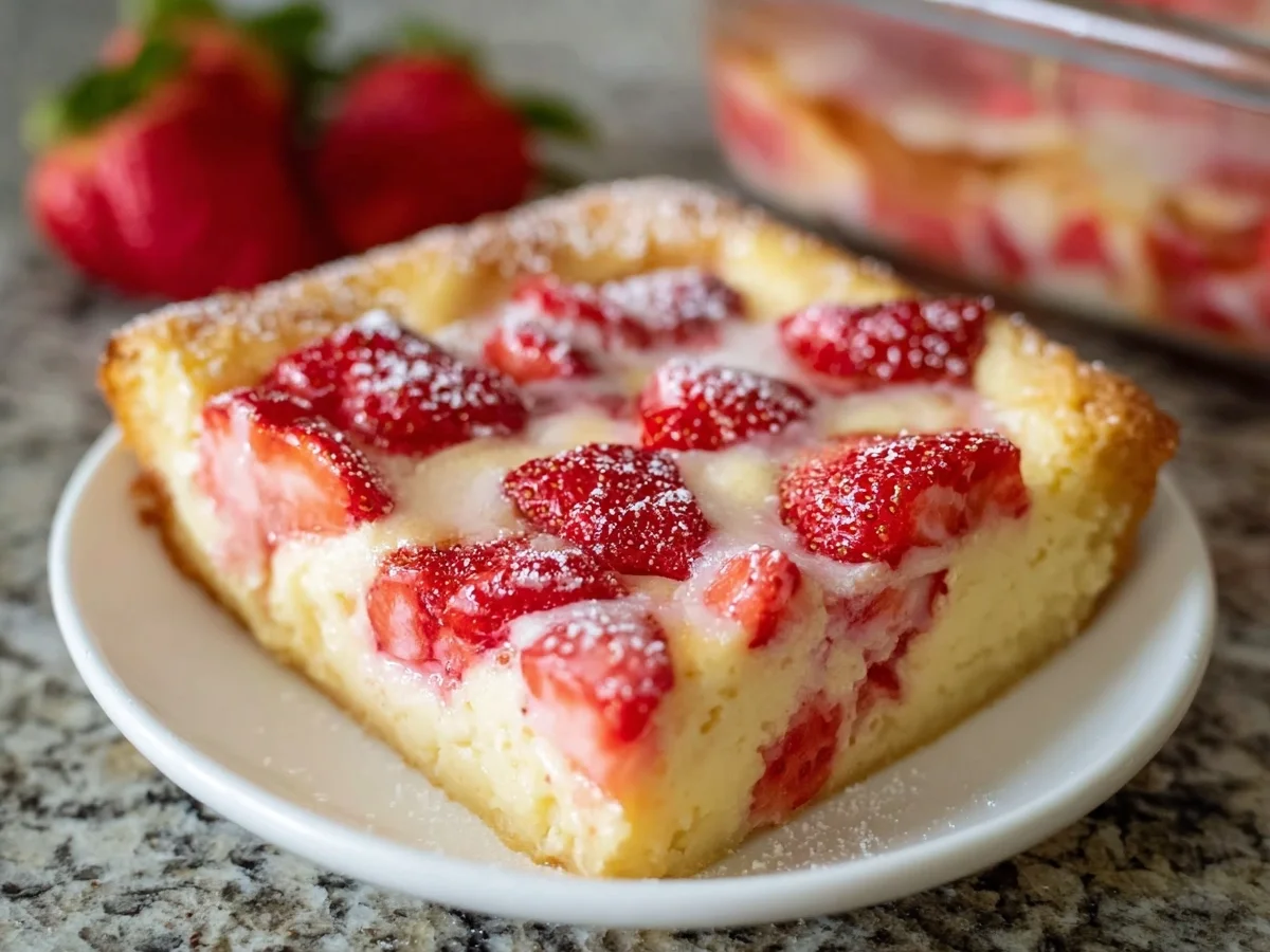 Strawberry Rhubarb Custard Dessert Recipe - Image 1