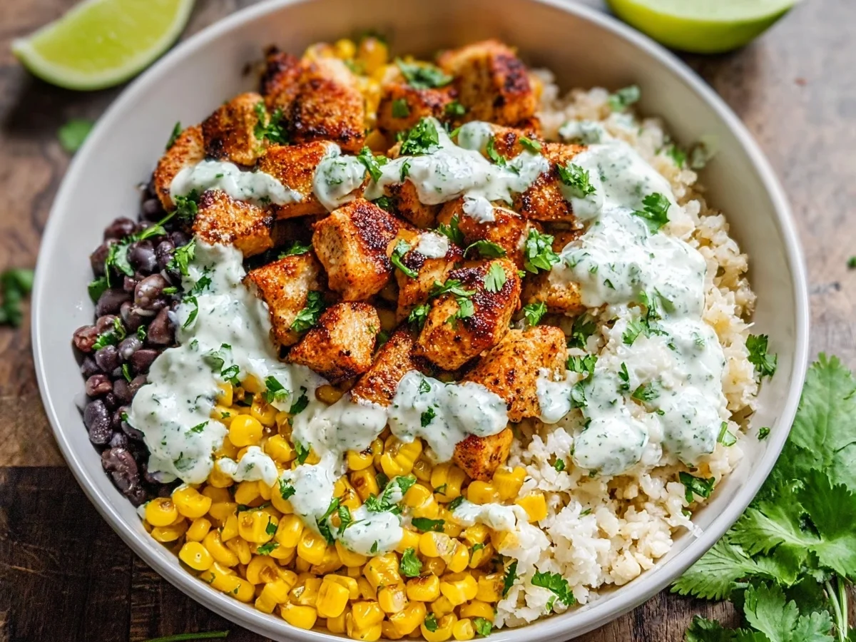 Street Corn Chicken Bowls: 40g Protein in 30 Mins - Image 1