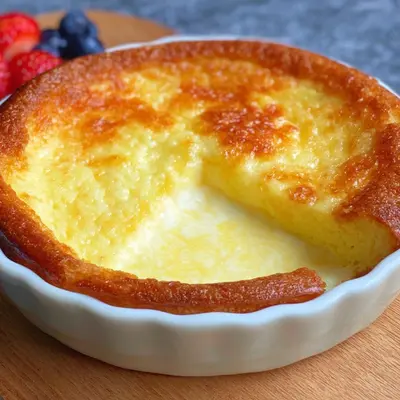 3-Ingredient Yogurt Custard Cake: Easy Low-Carb Dessert