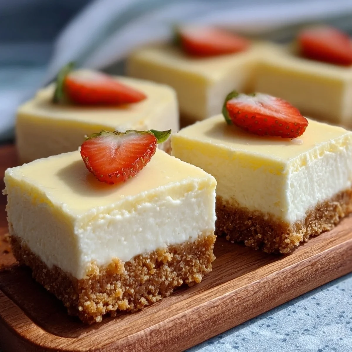 5-Ingredient Keto No-Bake Cheesecake Bars