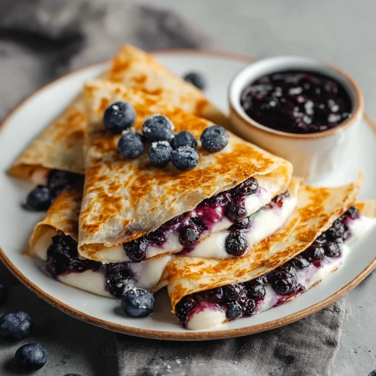 Blueberry Breakfast Quesadilla: Quick & Sweet Treat