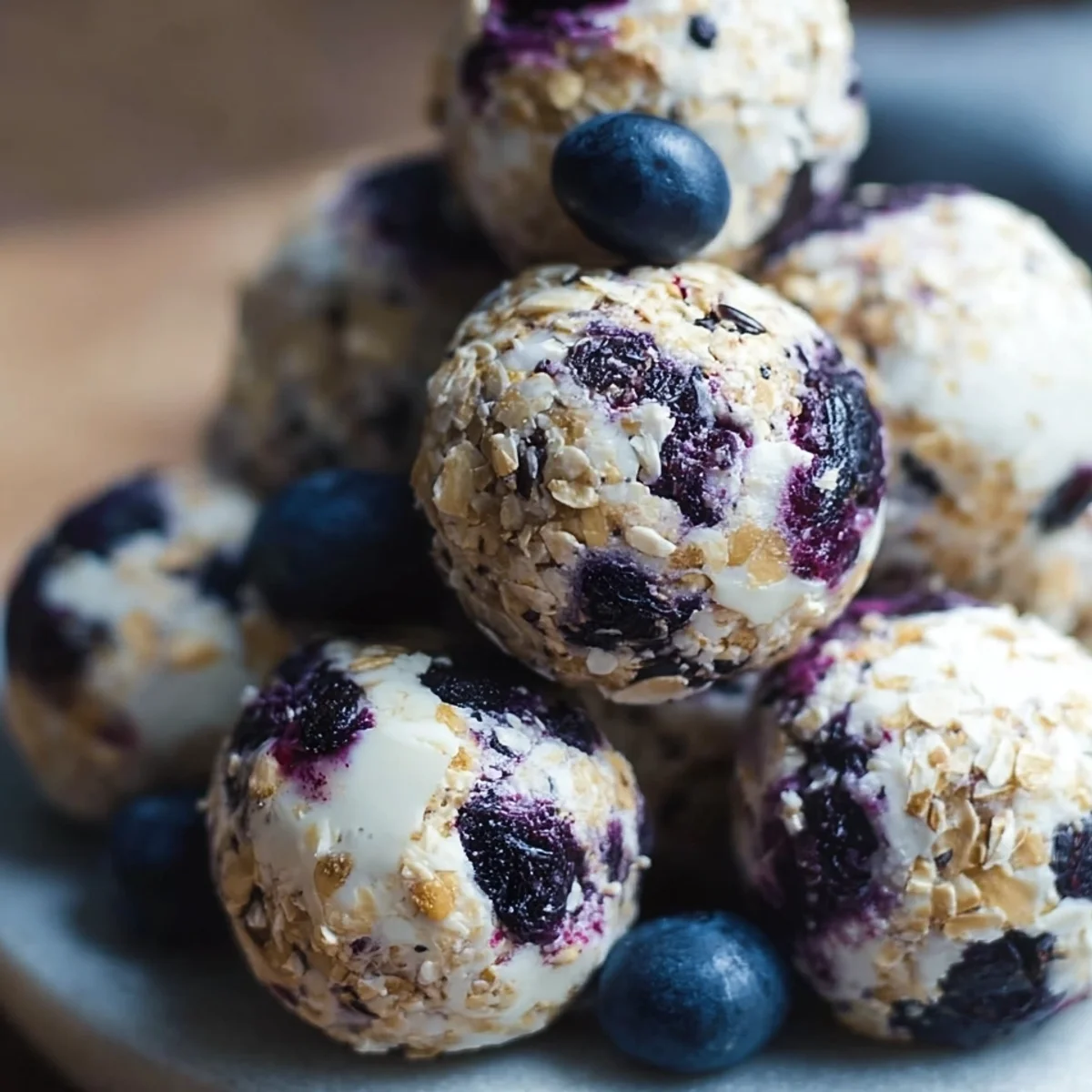 Blueberry Cheesecake Protein Bites: Healthy No-Bake