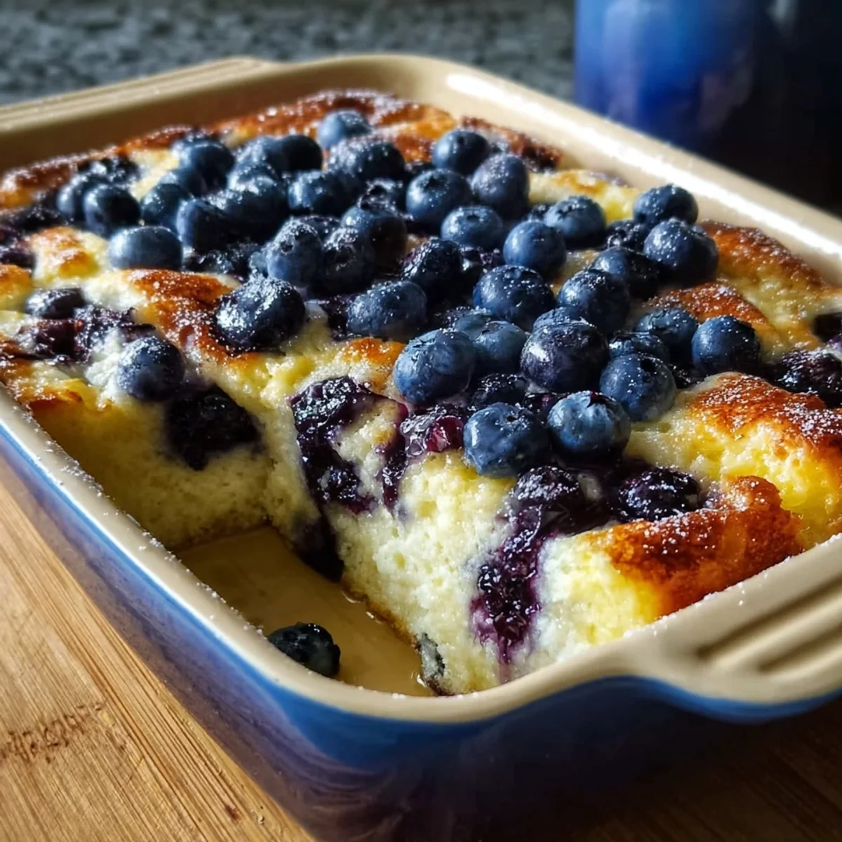 Creamy Blueberry Cottage Cheese Breakfast Bake Recipe