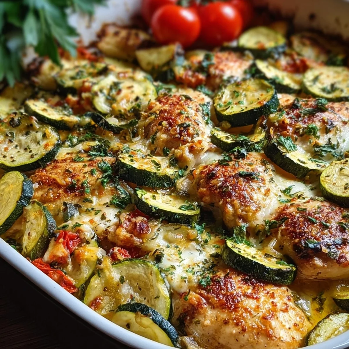Easy Chicken Zucchini Bake: Protein Dinner