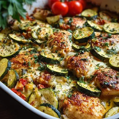 Easy Chicken Zucchini Bake: Protein Dinner