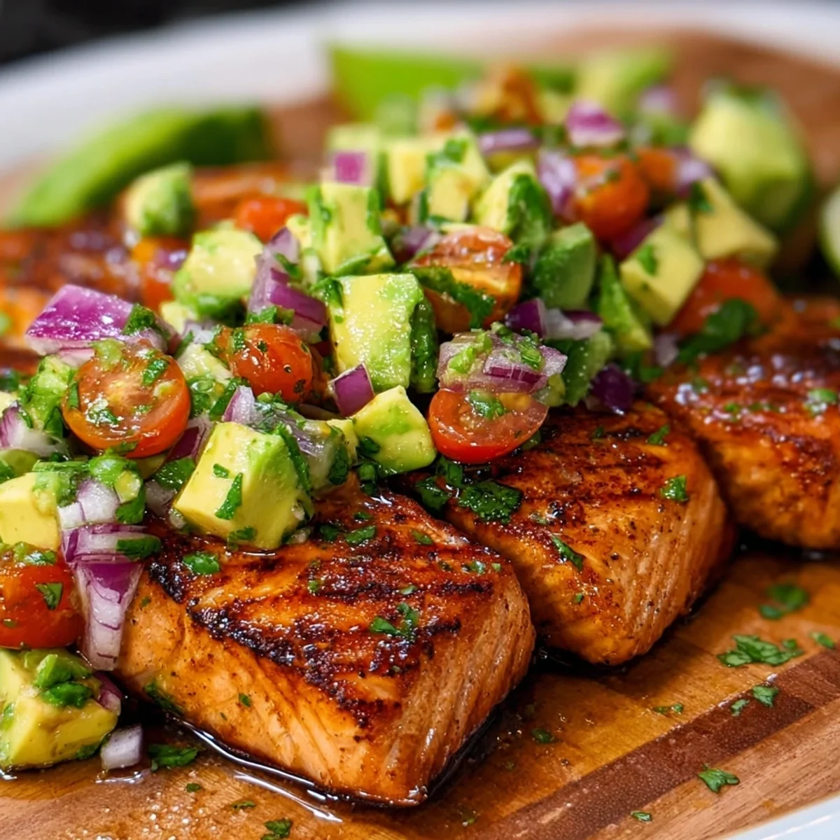Grilled Salmon with Avocado Salsa: Quick Healthy Dinner