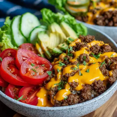 High-Protein Cheeseburger Bowls: Low-Carb Meal Prep