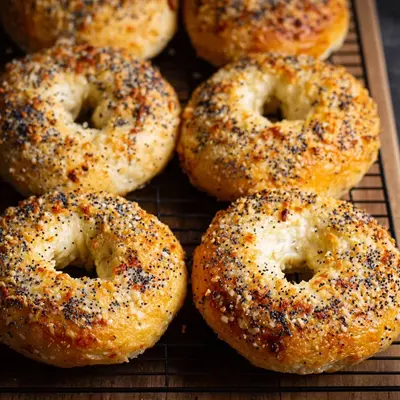 High Protein Cottage Cheese Bagels