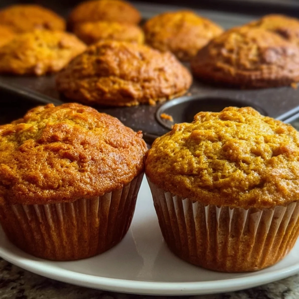 High Protein Greek Yogurt Pumpkin Muffins