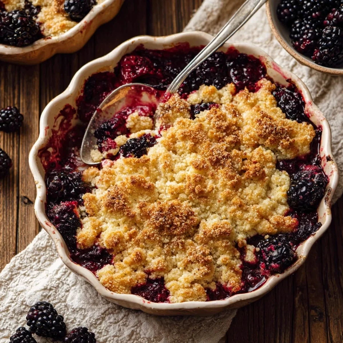 Keto Blackberry Cobbler: Low-Carb Dessert Recipe