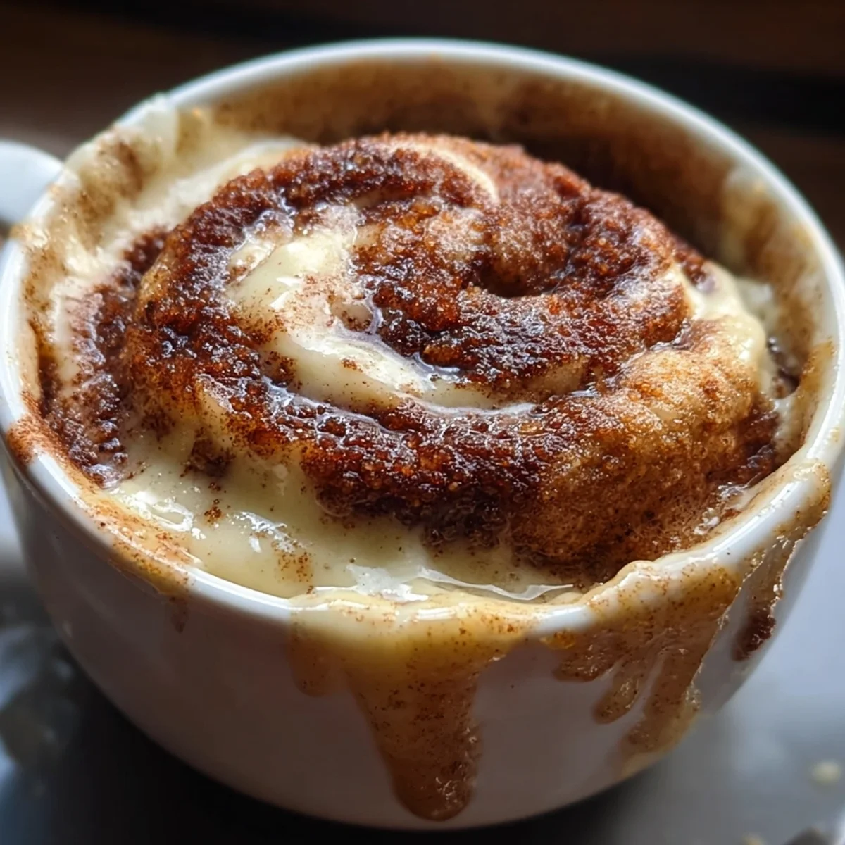 Keto Cinnamon Roll Mug Cake: 3-Minute Sugar-Free Treat