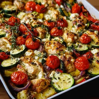 Mediterranean Chicken Zucchini Bake: One-Pan Meal Prep