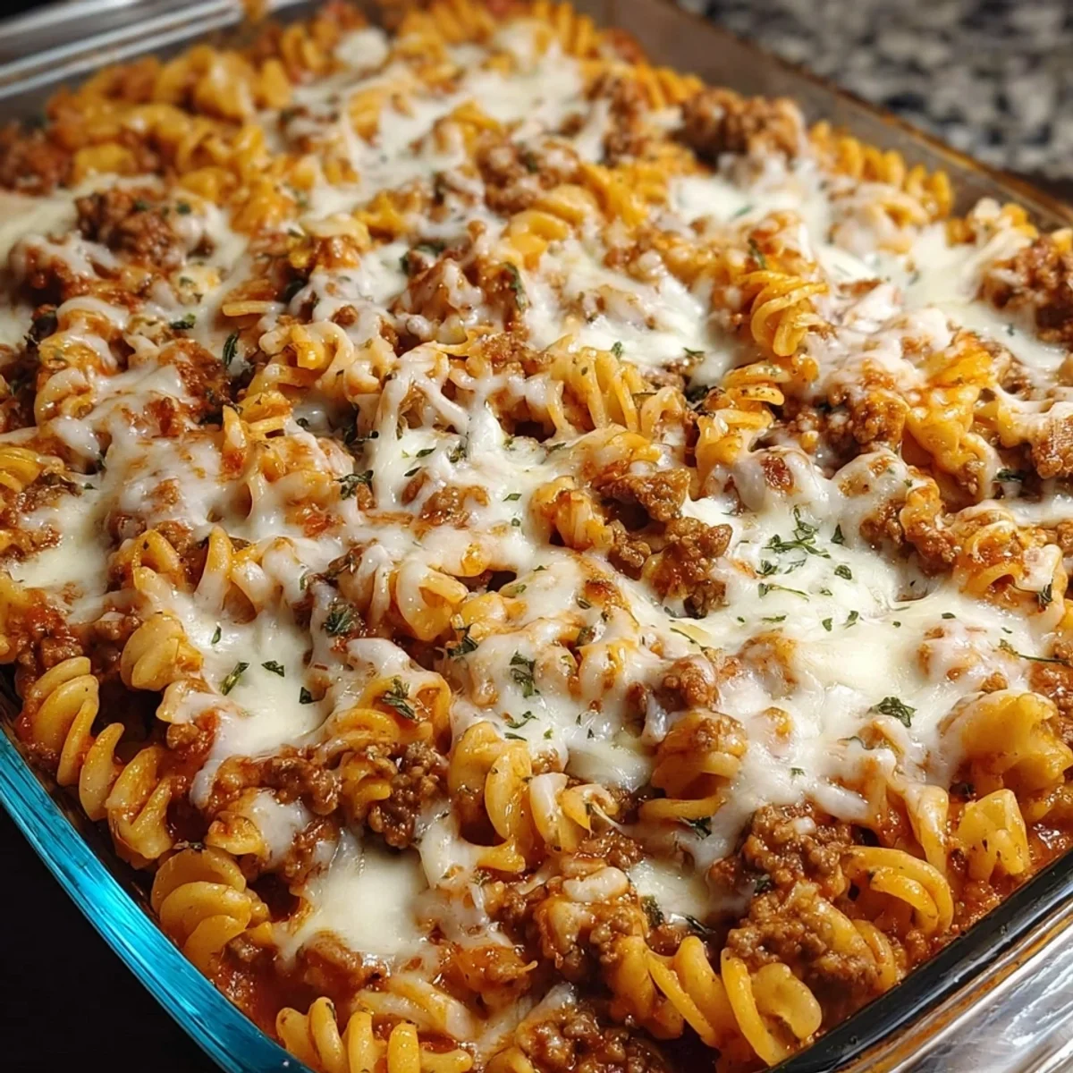 Protein Pasta Bake with Cottage Cheese & Ground Beef