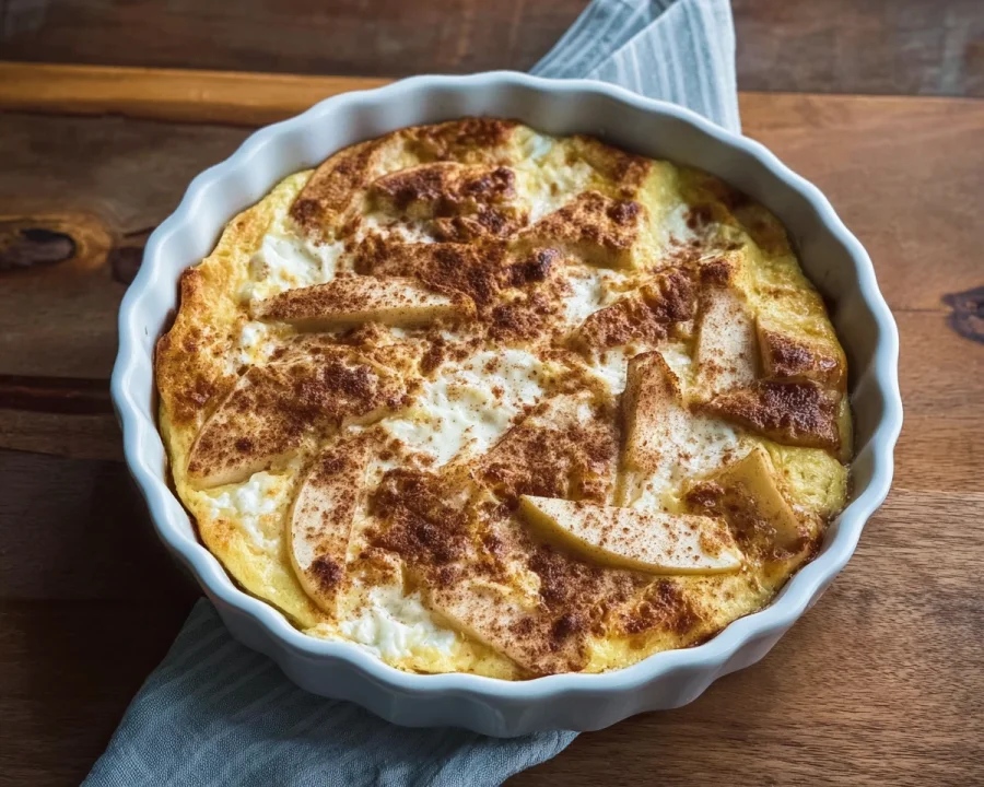 Apple Cinnamon Cottage Cheese Bake | High-Protein Breakfast