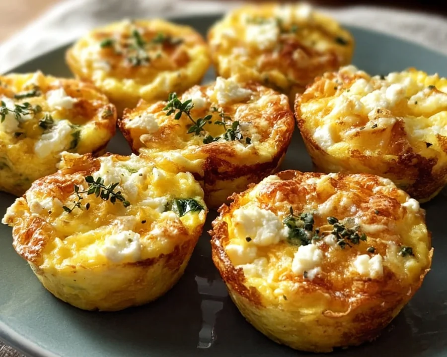 Cheesy Cottage Cheese Egg Bites in Muffin Tins