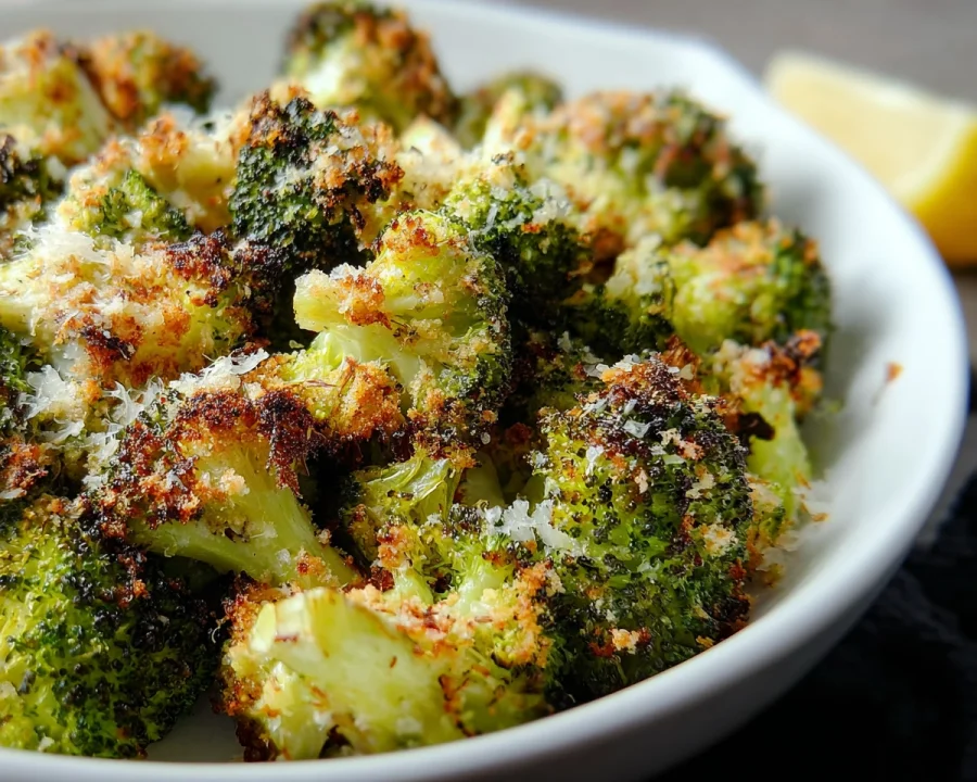 Crispy Parmesan Crusted Broccoli Florets