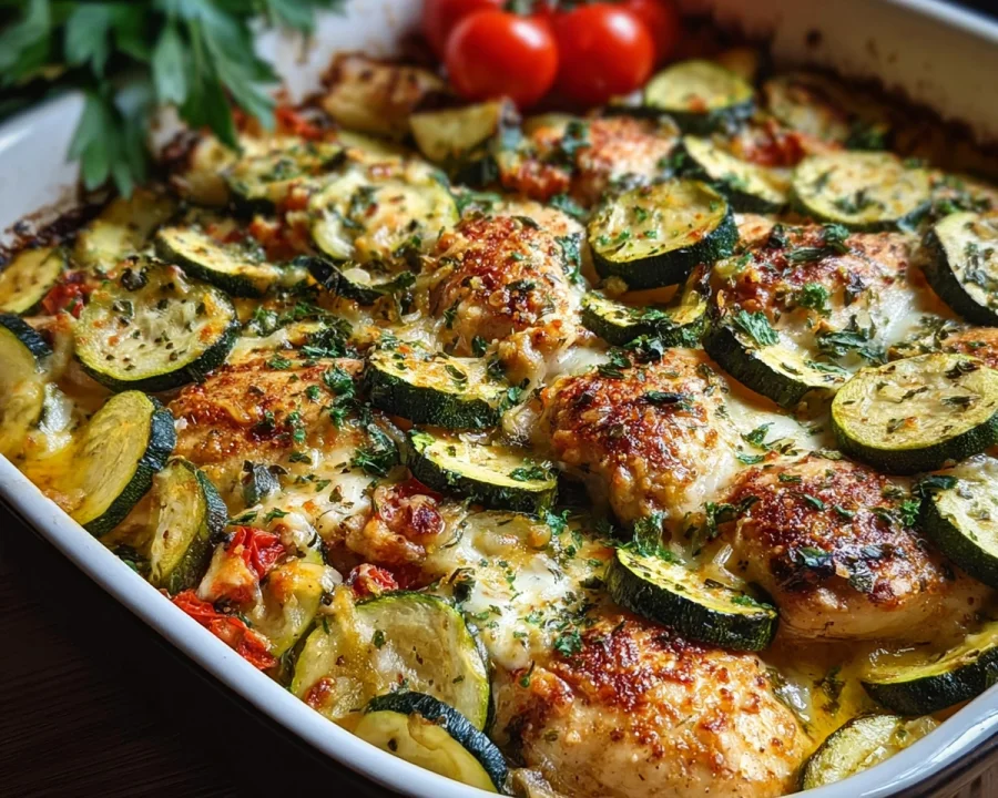 Easy Chicken Zucchini Bake: Protein Dinner