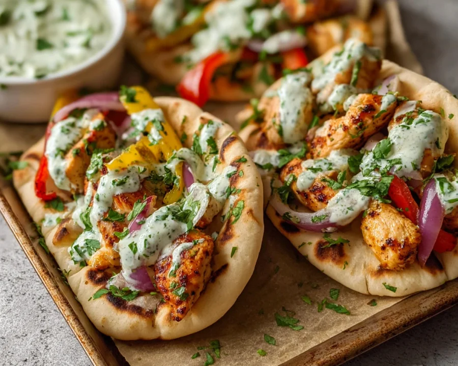 Sheet Pan Chicken Pitas with Herby Ranch: Quick Dinner