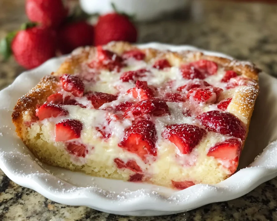 Strawberry Rhubarb Custard Dessert Recipe